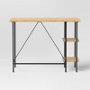 Wood and Metal Desk with Shelves Natural - Room Essentials™ - 4 of 4