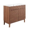 Freestanding Bath Vanity with White Ceramic Top Unassembled - 2 of 4