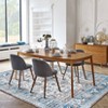 Vintage Floral Print Area Rug Washable Oriental Distressed Rugs Non Slip Stain Resisitant Soft Low Pile Traditional Carpet for Bedroom Living Room - 2 of 4