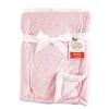 Yoga Sprout Unisex Baby Mink and Faux Shearling Plush Blanket, Scroll, One Size - 2 of 2