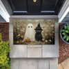 Stupell Industries Ghost & Black Kitten Printed Outdoor Door Mat, design by Arlington Prints, 18"x30" - 4 of 4