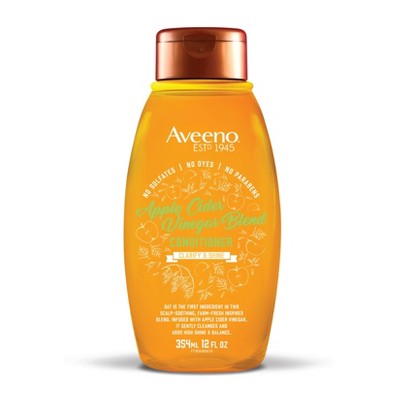 Aveeno Apple Cider Vinegar Blend Conditioner for Balance and High Shine - Paraben Free - 12 fl oz
