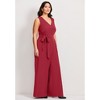 Avenue Women's Plus Size Cool Hand Wide Leg Jumpsuit - 4 of 4