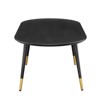 Modway Vigor Oval Dining Table – 47" Black Modern Pedestal Table with Smooth Rounded Top and Tapered Legs - 2 of 4