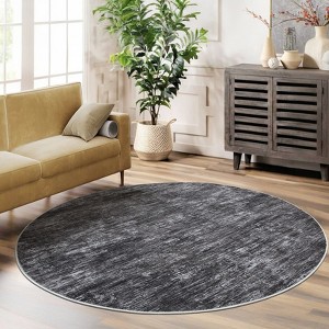 Pearl Velvet Cotton TPR Washed Folding Carpet - 100% Polyester, 350Gsm Plush Weight, Total Weight Approx. 1200Gsm, Solid Color Texture, Indoor Use - 1 of 4