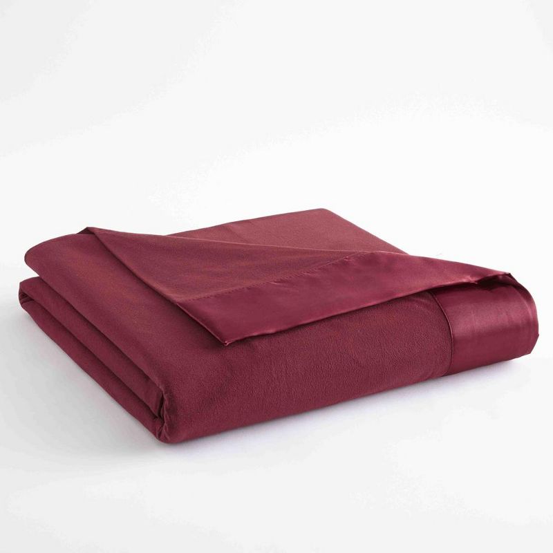 Shavel Micro Flannel High Quality Durable Luxuriously Soft & Warm Satin Hemmed All Seasons Sheet Blanket, 1 of 4