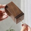 Toothpick Holder Dispenser, Walnut Toothpick Holder Container, Home Kitchen Restaurant Gift, Wood Decoration, No Toothpick - 3 of 4