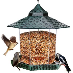Twinkle Star Wild Bird Feeder Hexagon with Roof, Hanging Decoration for Garden Yard Outside - 1 of 4