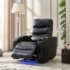Technical Leather Power Reclining Chair - 3 of 4