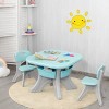 Infans Children Kids Activity Table & Chair Set Play Furniture W/Storage Outdoor/Indoor - 2 of 4
