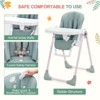 GustoWave Baby High Chair for Toddlers 1-4 Years Old,Foldable Baby High Chair with Removable Tray, Lightweight Folding Chair - 3 of 4
