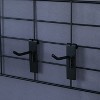 Proman Galaxy II 2-Panel Indoor/Outdoor Room Divider with Accessory Rack, 4 Bins, 4 Hooks, 4 Wire Baskets, Gray, 24" Panels - 4 of 4