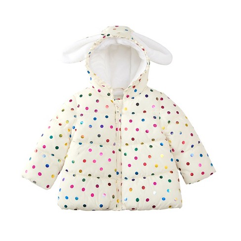 Rokka&rolla Infant Toddler Girls' Fleece Puffer Jacket-baby Warm