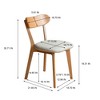 MAYEERTY FAS-Grade Oak Dining Chair, Kitchen Chair with Upholstered Cushion for Dining Living Room - 4 of 4