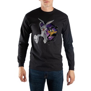 Black Looney Tunes Space Jam Long Sleeve T-Shirt - 1 of 1