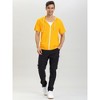 Lars Amadeus Men's Solid Color Zip Up Short Sleeves Sweatshirt with Drawstring Hood 2 Packs - 2 of 4