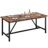 Rectangle Dining Table for 6-8 People, 70.87" Heavy Duty Industrial Wood Kitchen Table for Dining Room, Dinner Table, Easy Assembly - 3 of 4