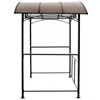 8x5ft Metal Grill Gazebo With Steel Hardtops Side Shelves Easy Assembly UV-Resistant Canopy BBQ Shelter For Outdoor - 3 of 4