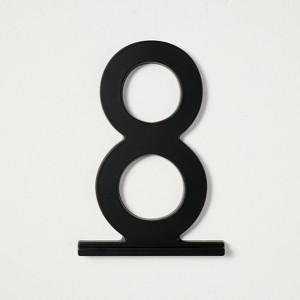 Metal House Number Plaque Matte Black - Hearth & Hand™ with Magnolia - 1 of 4
