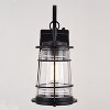 VAXCEL Montauk 1 Light Black Dusk to Dawn Coastal Outdoor Wall Lantern Clear Glass - 3 of 4