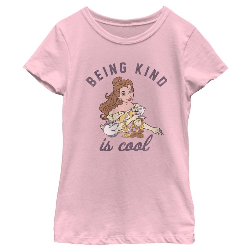 Girl's Beauty and the Beast Belle Being Kind Is Cool T-Shirt, 1 of 5