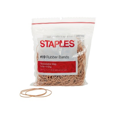 Staples Economy Rubber Bands Size #19 1/4 lb. 646092