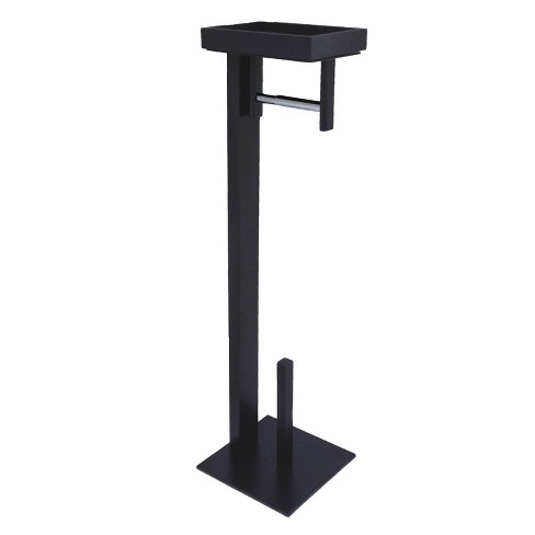 Metal Toilet Paper Holder Stand Matte Black - Hearth & Hand™ with Magnolia