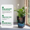 4 Pack 15.7'' Tall Planters for Plants with Drainage Holes & Water Level Monitor Resin Flower Pots for Indoor, Outdoor, Garden, Front Porch, Patio - 4 of 4