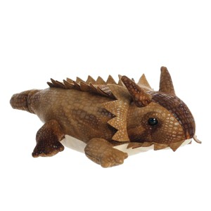 Aurora Small Patty Horned Lizard Mini Flopsie Adorable Stuffed Animal Brown 9" - 1 of 4