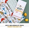 Folkulture Christmas Kitchen Towels, Set of 3 (20" x 26") 100% Cotton Dish Towels for Christmas Décor, Hand Towels for Farmhouse (Keep Growing) - 2 of 4