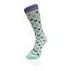 Hugs and Kisses (xoxo) Love Patterned Office Socks from the Sock Panda (Men's Sizes, Adult Large) - Mint Green - 4 of 4