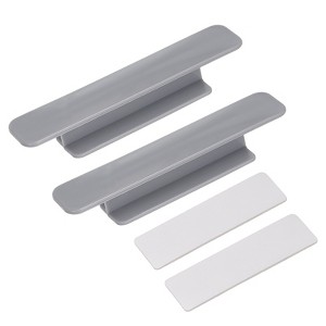 Unique Bargains Plastic Self-Adhesive Drawer Wardrobe Sliding Door Pulls - 1 of 4