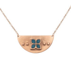 Dicksons Miracles Happen Butterfly Sky Blue Crystalized Pendant 20-22 Inch Gold Plated Charm Necklace in Jewelry Box - 1 of 4