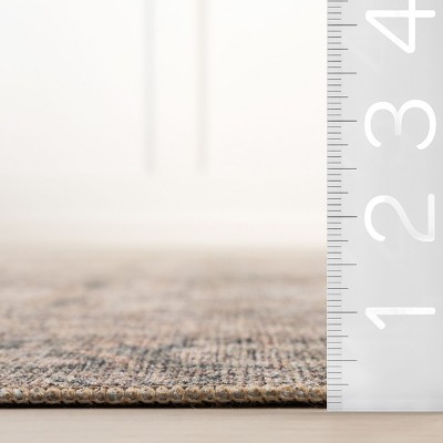 Hillstone Brown Rectangular Synthetic Vintage Medallion Area Rug