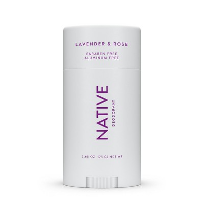 Native Deodorant for Women & Men - Lavender & Rose - Aluminum Free - 2.65oz