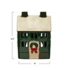 Storied Home Hand-Painted Stoneware House, Reactive Glaze, Green, Cream Color and Red (Each One Will Vary) - 2 of 2