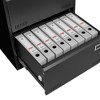 INFURNIC Decorative Storage Cabinet 3 Drawer Metal File Cabinet with Lock for Office Storage, Black, 43"*28"*6" - 2 of 4