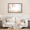 NicBex Walnut/Black Bathroom Mirror,Rectangle Wall Mirrors for Bathroom,Living Room,Bedroom,Vanity Mirror with Aluminum Frame,Horizontal/Vertical - 2 of 4