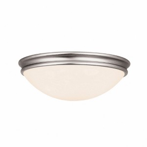 Access Lighting Atom 1 - Light Flush Mount in  Brushed Steel - 1 of 4