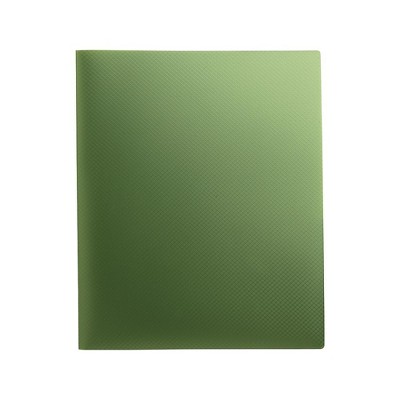 Staples Textured Poly 2-Pocket Folder Green 654238