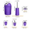 NewHome"6-Piece Bathroom Accessories Set: Soap Dispenser, Toothbrush Holder, Tumbler, Soap Dish & More"Aqua,GRN&PPL - 4 of 4