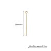Unique Bargains DIY Craft Necklaces Bracelets Earrings Jewelry Making Iron 21 Gauge Eye Pins 200 Pcs - 2 of 4