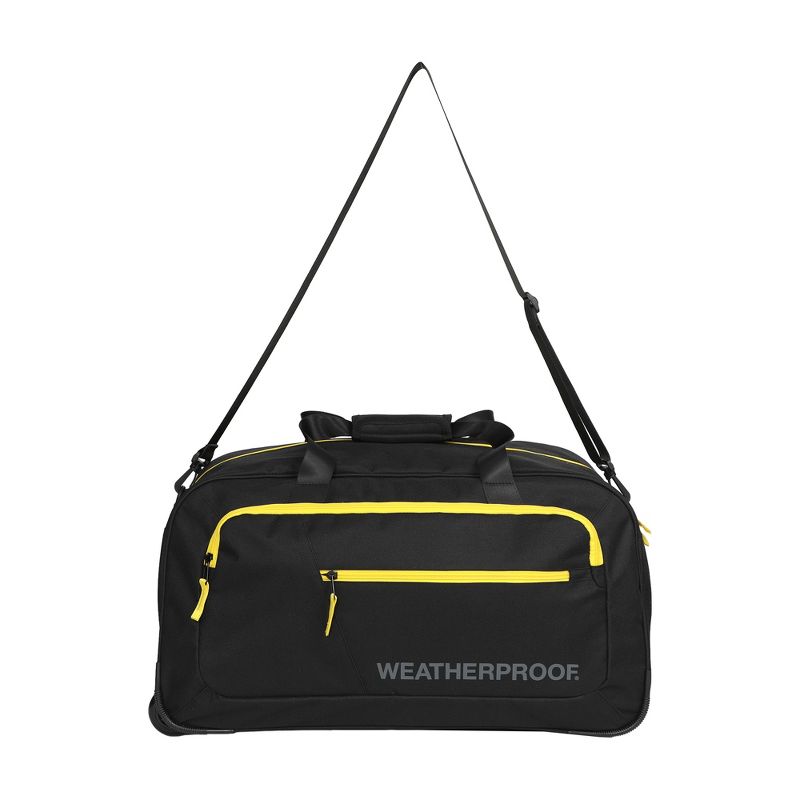 Weatherproof 21” Black Wheeled Duffle Bag, 1 of 7