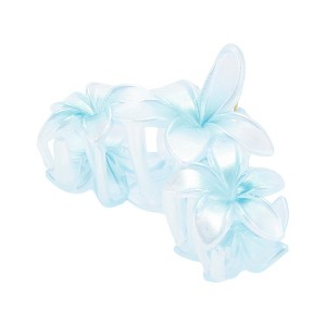 Unique Bargains Women's Classic Flowered Hair Clips 3.54"x2.17"x2.09" 1 Pc - 1 of 3