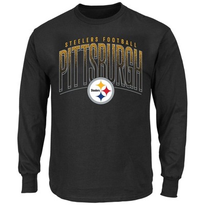 Pittsburgh Steelers Men's New Era 2fer Hoodie Long Sleeve