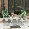 Sevobal Outdoor Portable Chairs 2PCS Folding Strap Chair Set with Armrests and Steel Frame for Patio and Garden, Multicolored, 22.5"*22.5"*37" - 2 of 4