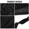 Unique Bargains Zipper Car Window Shades for Side Windows Automotive Rear Window Shade Keep Privacy 22.05"x23.62" Black 2 Pcs - 4 of 4