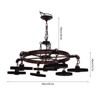 YIYIBYUS 7-Light Pendant Lights, Height-Adjustable Suspension Ceiling Chandelier - 3 of 4