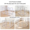 unipaws Clear Acrylic Transparent Extra Wide Dog Playpen - 4 of 4