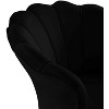 NicBex Velvet Accent Chair,Upholstered Living Room Chairs with Scalloped Backrest and Metal Legs,Modern Armchair,Accent Chairs for Living Room - 3 of 4